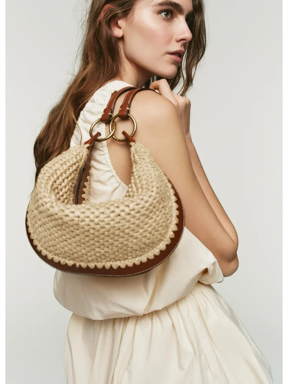 ZARA MULTI-POSITION BUCKET BAG